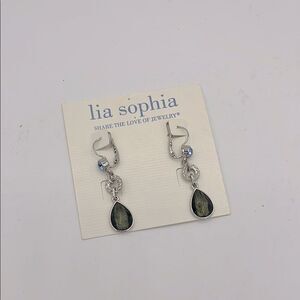 Lia Sophia Azure tear drop earrings